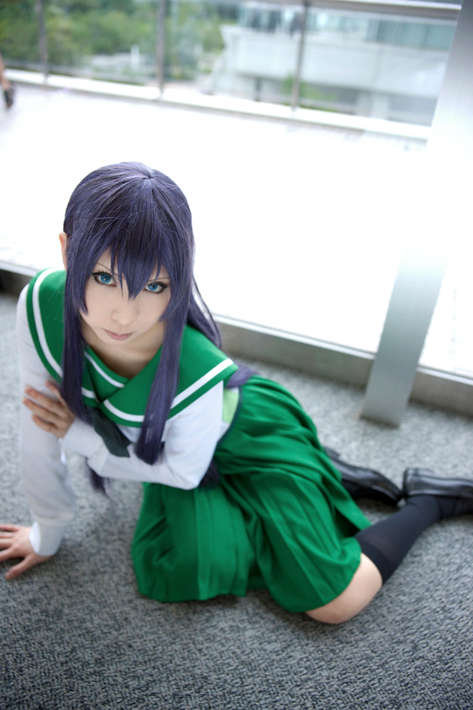 [Cosplay] 2013.04.09 游戏美女丝袜套图 Sexy Saeko Busujima